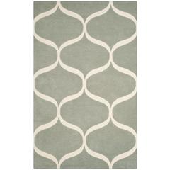 CAMBRIDGE, GREY / IVORY, 5' X 8', Area Rug, CAM730G-5