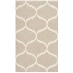CAMBRIDGE, LIGHT BEIGE / IVORY, 3' X 5', Area Rug