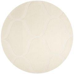 CAMBRIDGE, IVORY / IVORY, 6' X 6' Round, Area Rug