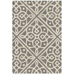CAMBRIDGE, DARK GREY / IVORY, 2' X 3', Area Rug, CAM731D-2