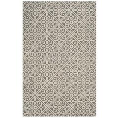 CAMBRIDGE, DARK GREY / IVORY, 5' X 8', Area Rug, CAM731D-5