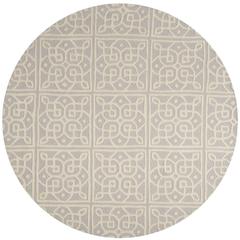 CAMBRIDGE, LIGHT GREY / IVORY, 6' X 6' Round, Area Rug, CAM731G-6R
