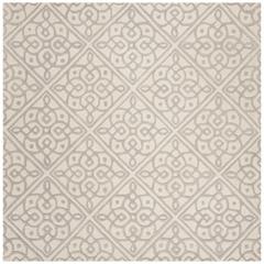 CAMBRIDGE, IVORY / GREY, 6' X 6' Square, Area Rug, CAM731Q-6SQ
