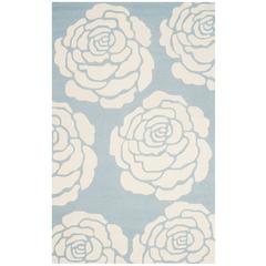 CAMBRIDGE, BLUE / IVORY, 4' X 6', Area Rug, CAM782B-4