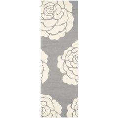 CAMBRIDGE, DARK GREY / IVORY, 2'-6" X 8', Area Rug, CAM782D-28
