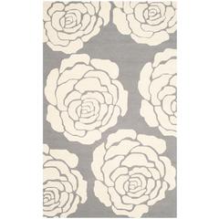 CAMBRIDGE, DARK GREY / IVORY, 5' X 8', Area Rug, CAM782D-5