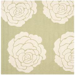 CAMBRIDGE, LIME / IVORY, 6' X 6' Square, Area Rug, CAM782N-6SQ