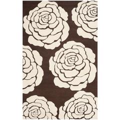 CAMBRIDGE, BROWN / IVORY, 4' X 6', Area Rug, CAM782R-4