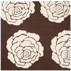 CAMBRIDGE, BROWN / IVORY, 6' X 6' Square, Area Rug, CAM782R-6SQ