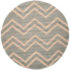 CAMBRIDGE, GREY / BEIGE, 6' X 6' Round, Area Rug