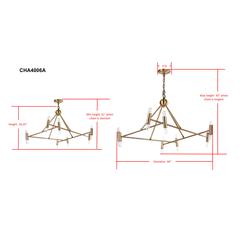 Hegarty Chandelier, Gold