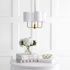 Elias Chandelier, Brass Gold
