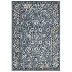 CHARLESTON, NAVY / LIGHT GREY, 4' X 6', Area Rug