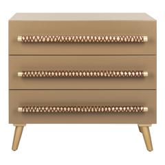 Raquel 3 Drawer Chest, Light Brown