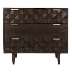 Zinnia 3 Drawer Chest , Walnut