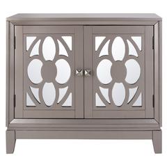 Shannon 2 Door Chest, Champagne/Mirror