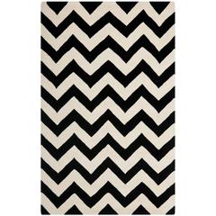 CHATHAM, IVORY / BLACK, 3' X 5', Area Rug, CHT715A-3