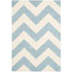 CHATHAM, BLUE / IVORY, 2' X 3', Area Rug, CHT715B-2