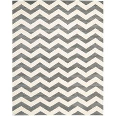 CHATHAM, DARK GREY / IVORY, 8' X 10', Area Rug, CHT715D-8