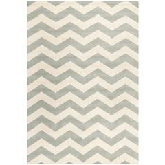 CHATHAM, GREY / IVORY, 6' X 9', Area Rug, CHT715E-6