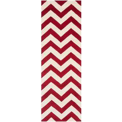 CHATHAM, RED / IVORY, 2'-3" X 5', Area Rug
