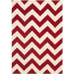 CHATHAM, RED / IVORY, 3' X 5', Area Rug, CHT715G-3