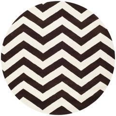 CHATHAM, BROWN / IVORY, 5' X 5' Round, Area Rug