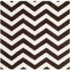 CHATHAM, BROWN / IVORY, 5' X 5' Square, Area Rug