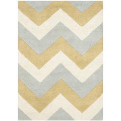 CHATHAM, GREY / GOLD, 2' X 3', Area Rug