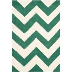CHATHAM, TEAL / IVORY, 2' X 3', Area Rug, CHT715T-2