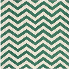 CHATHAM, TEAL / IVORY, 7' X 7' Square, Area Rug, CHT715T-7SQ