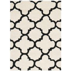 CHATHAM, IVORY / BLACK, 2' X 3', Area Rug, CHT717A-2