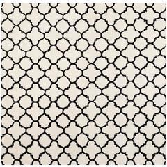 CHATHAM, IVORY / BLACK, 7' X 7' Square, Area Rug, CHT717A-7SQ