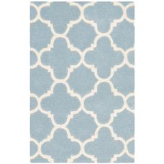 CHATHAM, BLUE / IVORY, 2' X 3', Area Rug, CHT717B-2