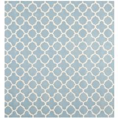 CHATHAM, BLUE / IVORY, 7' X 7' Square, Area Rug, CHT717B-7SQ