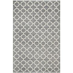 CHATHAM, DARK GREY / IVORY, 6' X 9', Area Rug, CHT717D-6