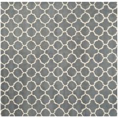 CHATHAM, DARK GREY / IVORY, 7' X 7' Square, Area Rug, CHT717D-7SQ