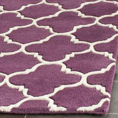 CHATHAM, PURPLE / IVORY, 2'-3" X 11', Area Rug, CHT717F-211