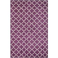 CHATHAM, PURPLE / IVORY, 6' X 9', Area Rug, CHT717F-6