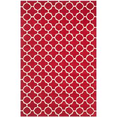 CHATHAM, RED / IVORY, 6' X 9', Area Rug, CHT717G-6