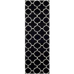 CHATHAM, BLACK / IVORY, 2'-3" X 7', Area Rug, CHT717K-27