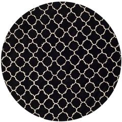 CHATHAM, BLACK / IVORY, 7' X 7' Round, Area Rug, CHT717K-7R