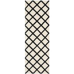 CHATHAM, IVORY / BLACK, 2'-3" X 7', Area Rug, CHT718A-27