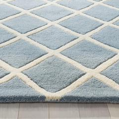 CHATHAM, BLUE / IVORY, 5' X 8', Area Rug, CHT718B-5