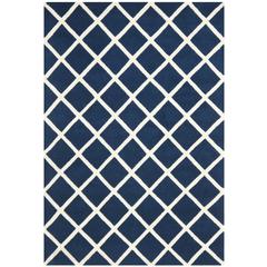 CHATHAM, DARK BLUE / IVORY, 3' X 5', Area Rug, CHT718C-3