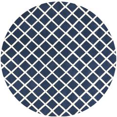 CHATHAM, DARK BLUE / IVORY, 7' X 7' Round, Area Rug, CHT718C-7R