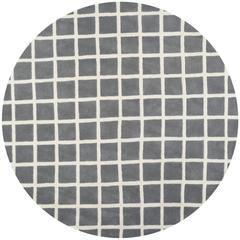 CHATHAM, DARK GREY / IVORY, 7' X 7' Round, Area Rug, CHT718D-7R