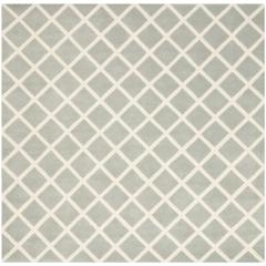 CHATHAM, GREY / IVORY, 7' X 7' Square, Area Rug, CHT718E-7SQ