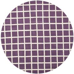 CHATHAM, PURPLE / IVORY, 7' X 7' Round, Area Rug, CHT718F-7R