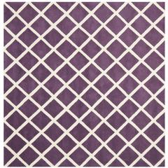 CHATHAM, PURPLE / IVORY, 7' X 7' Square, Area Rug, CHT718F-7SQ